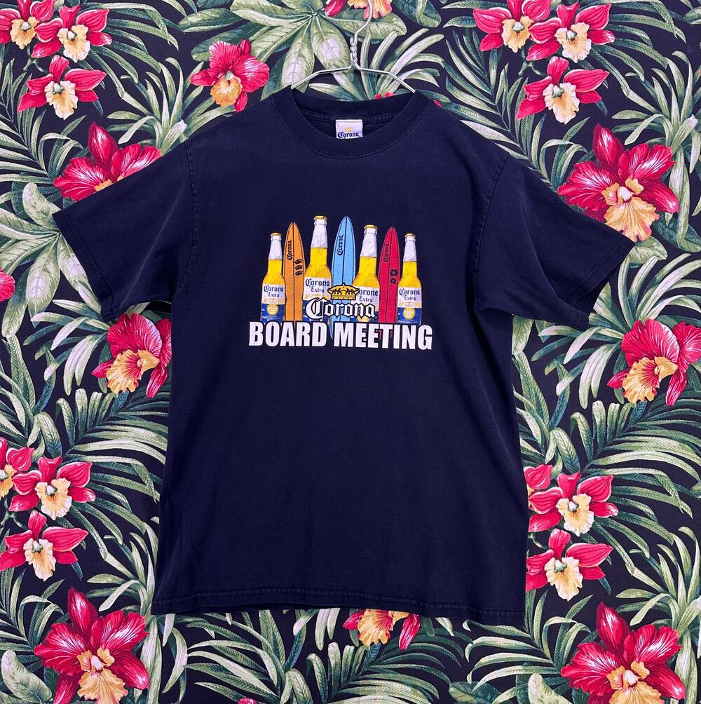 VTG 07 Corona Extra Beer Board Meeting Black Tshirt SizeM